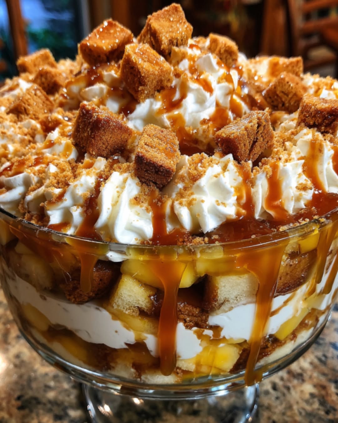 Apple Cider Caramel Trifle