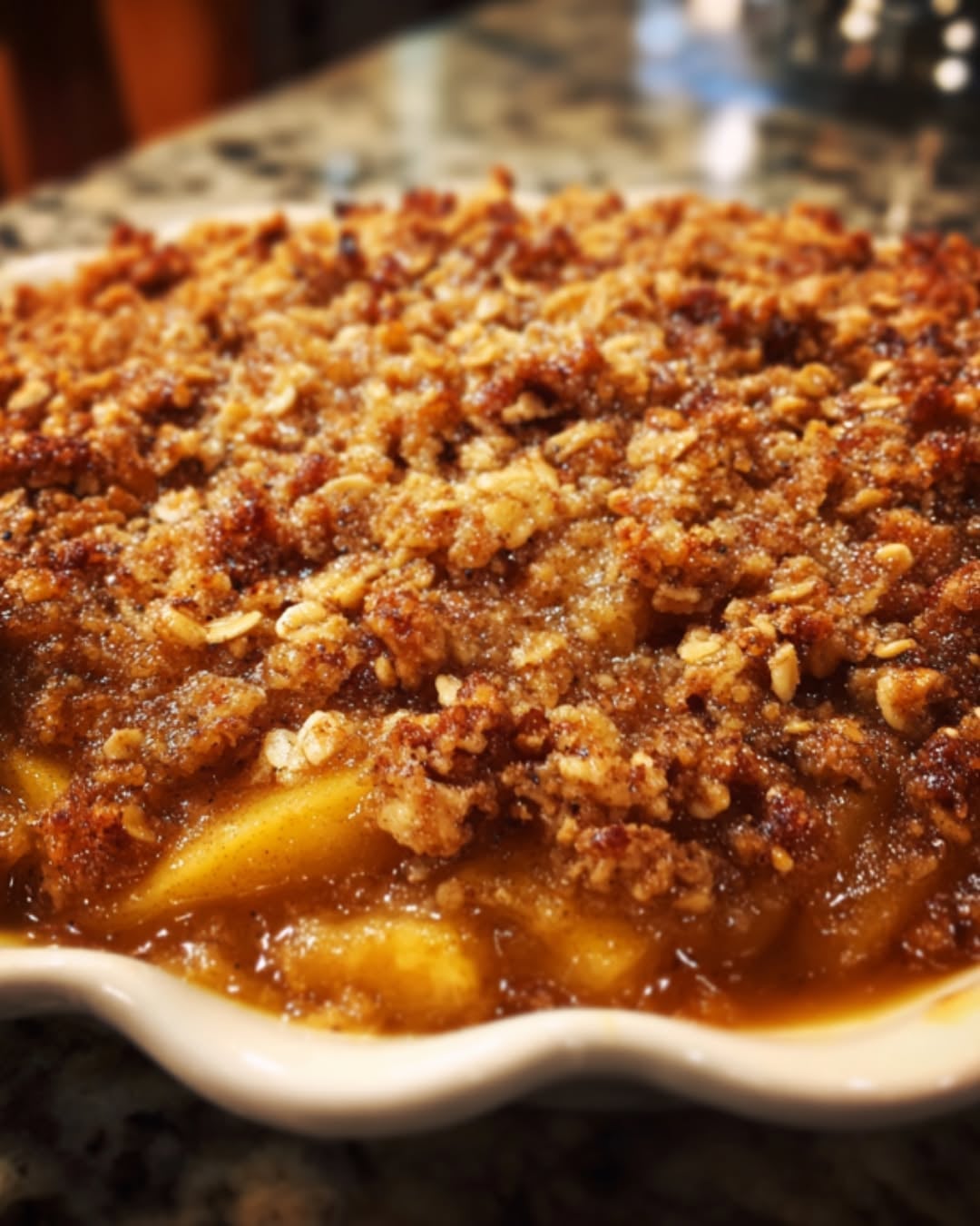 Apple Crisp With Oat Topping