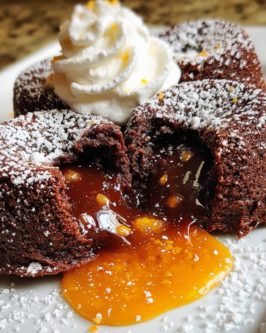 Chocolate Pumpkin Lava Cakes