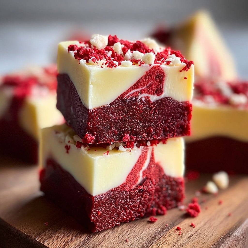 Cream Cheese Red Velvet Fudge