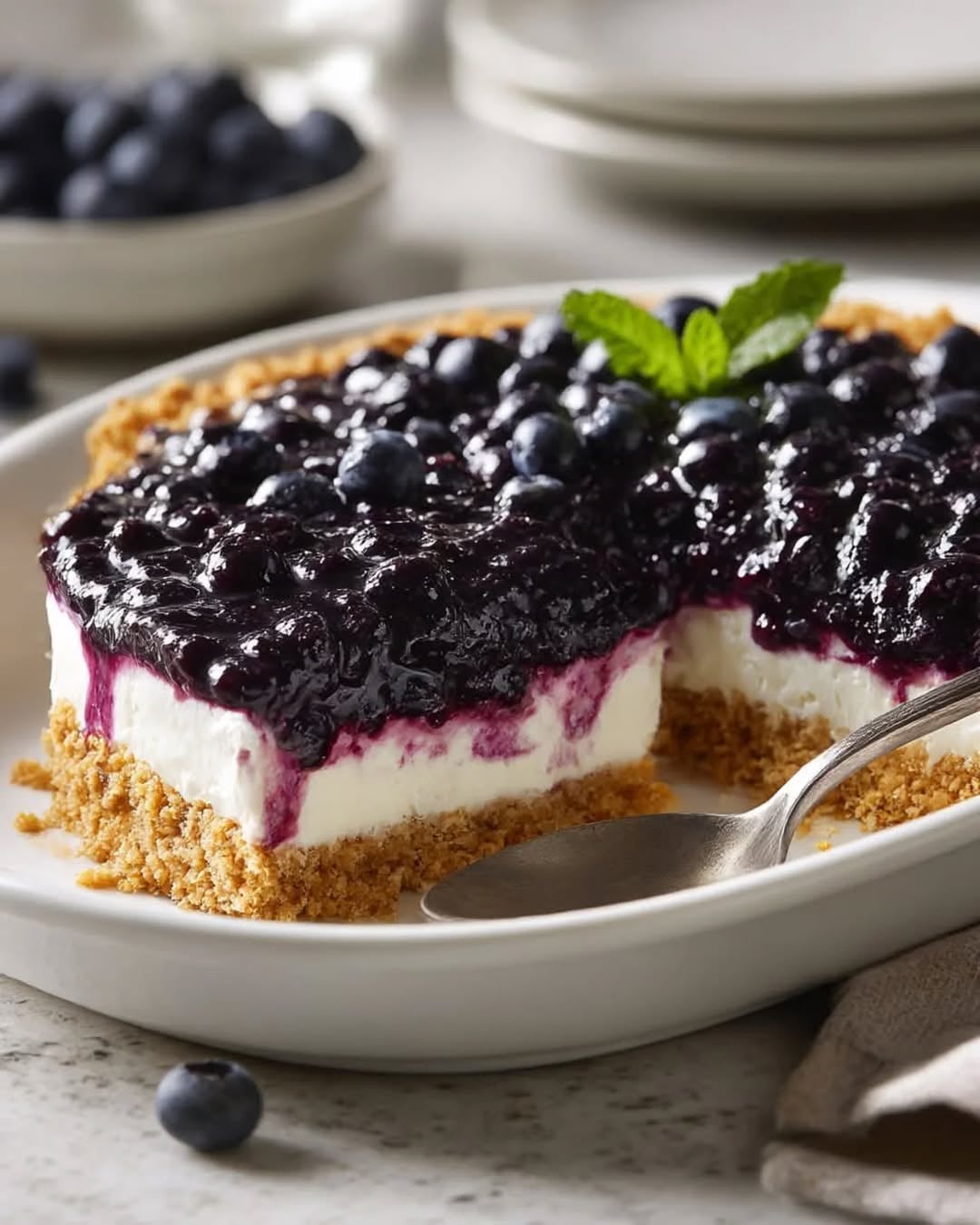No-Bake Blueberry Delight