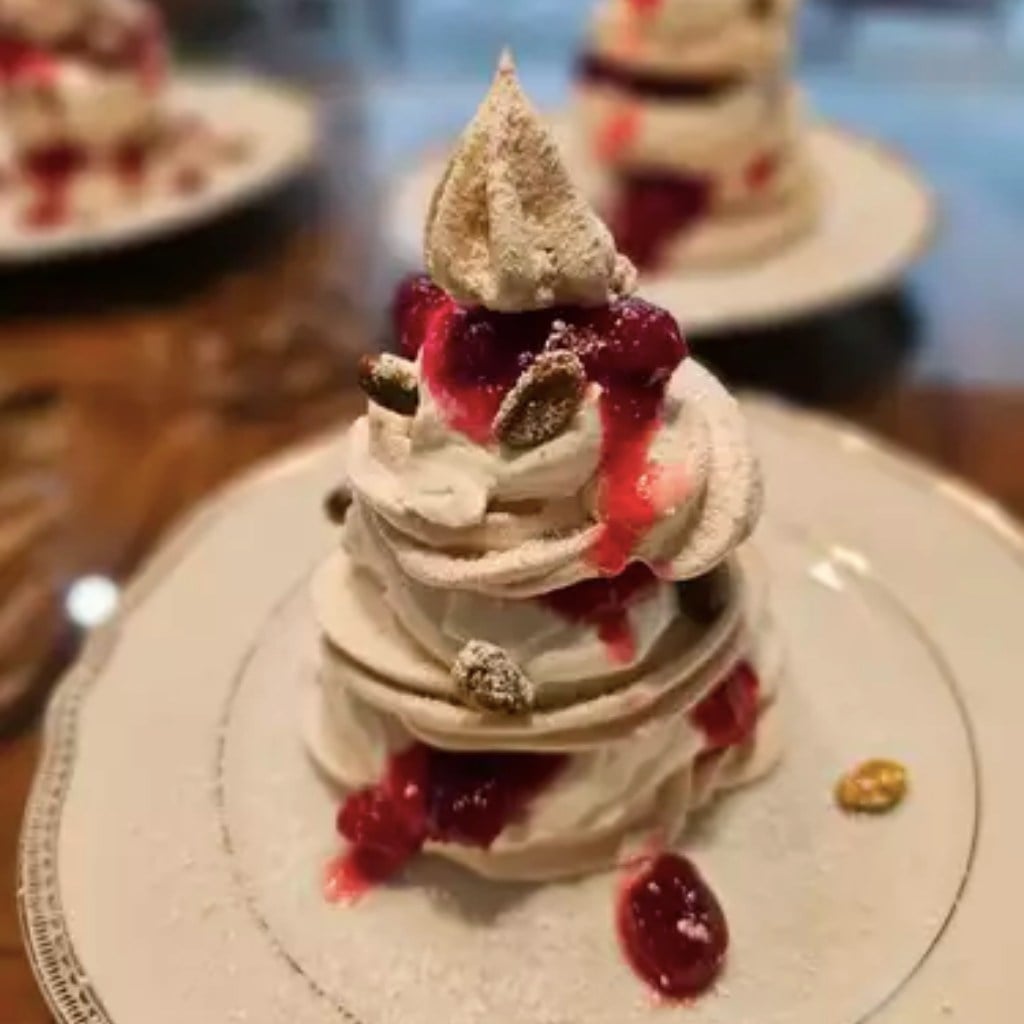 Pavlova Christmas Trees