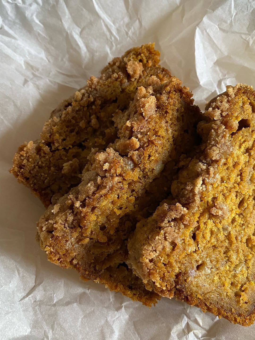 Pumpkin Banana Bread Coffee Cake Loaf