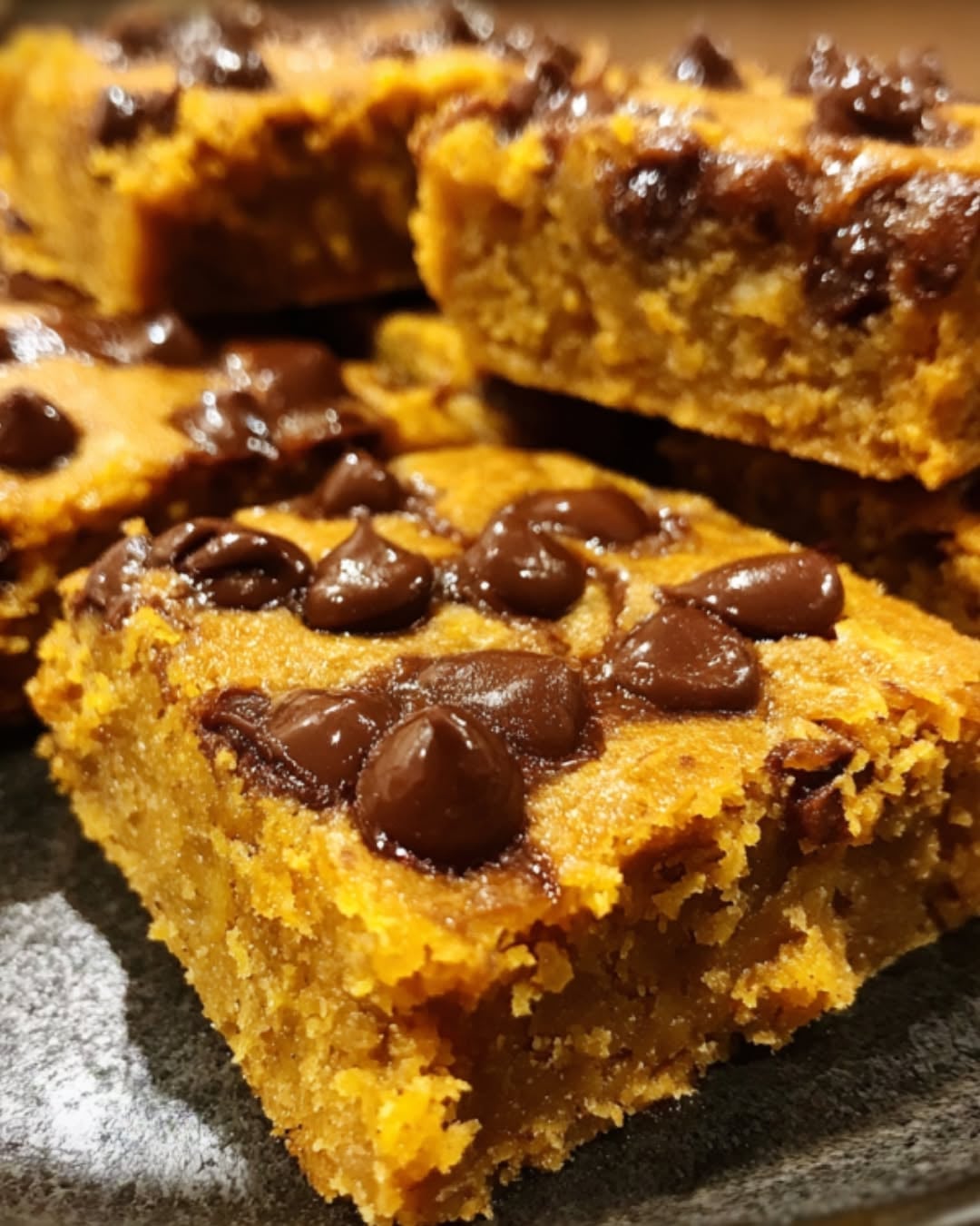 Pumpkin Chocolate Chip Blondies