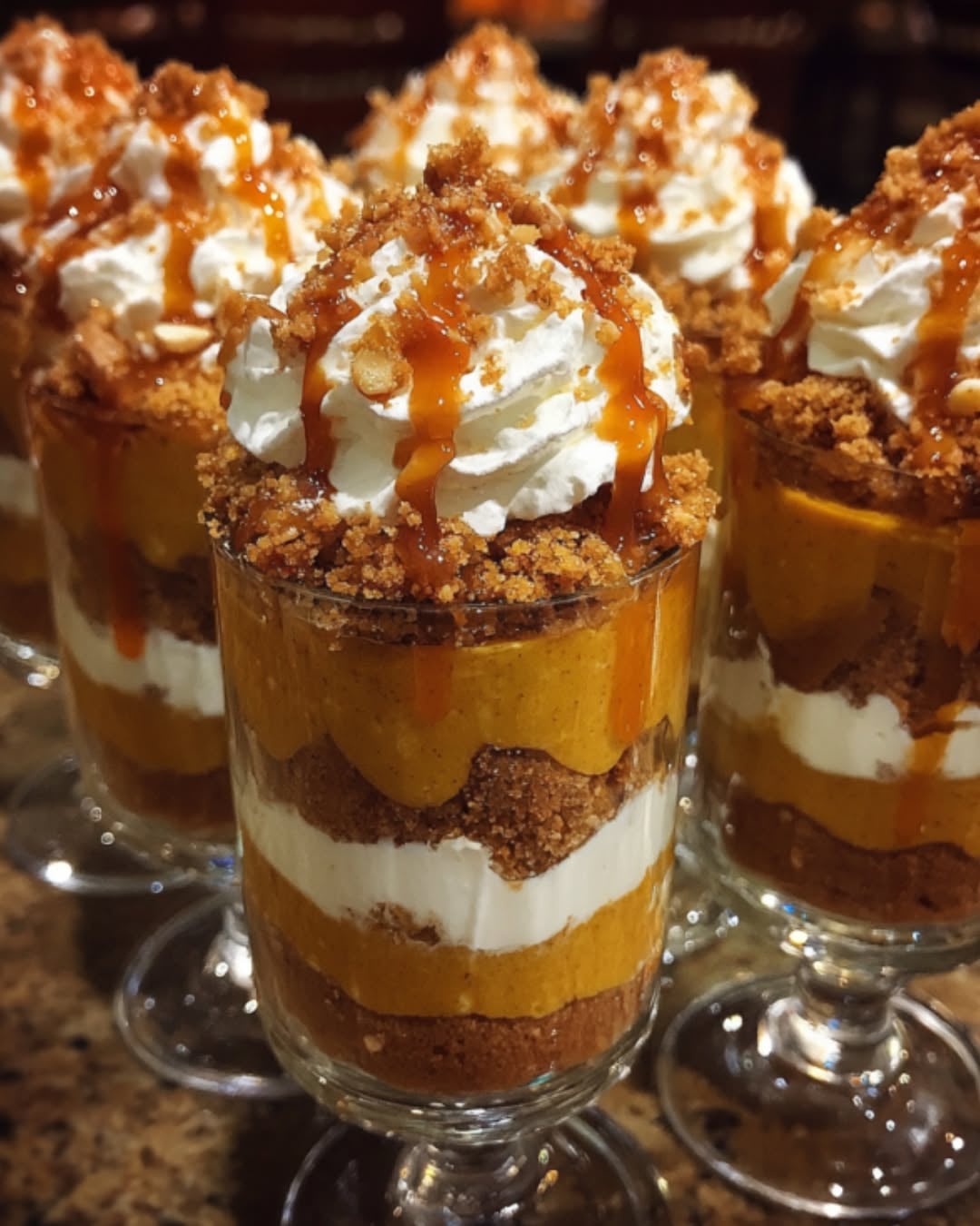 Pumpkin Spice Parfait Cups