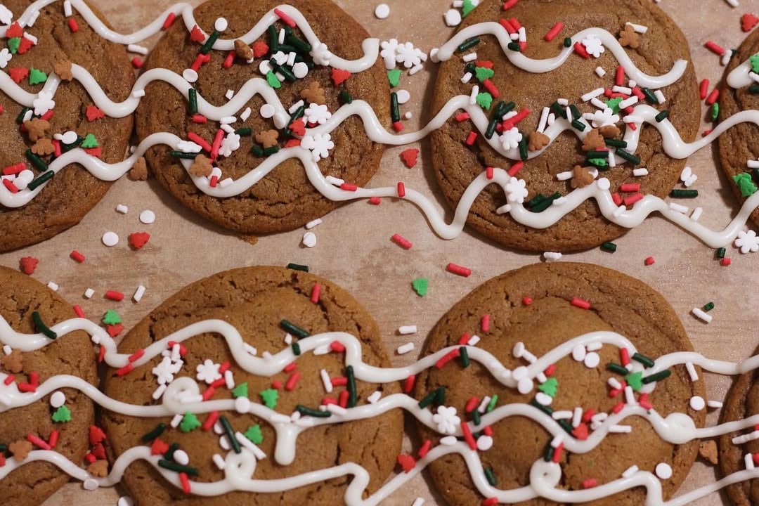 Soft Iced Gingerbread Cookies